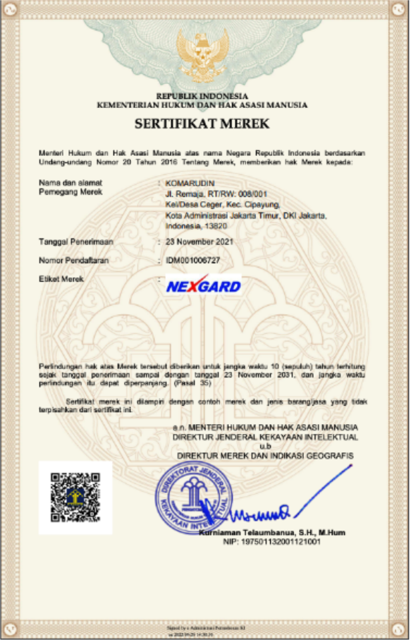 Certificate